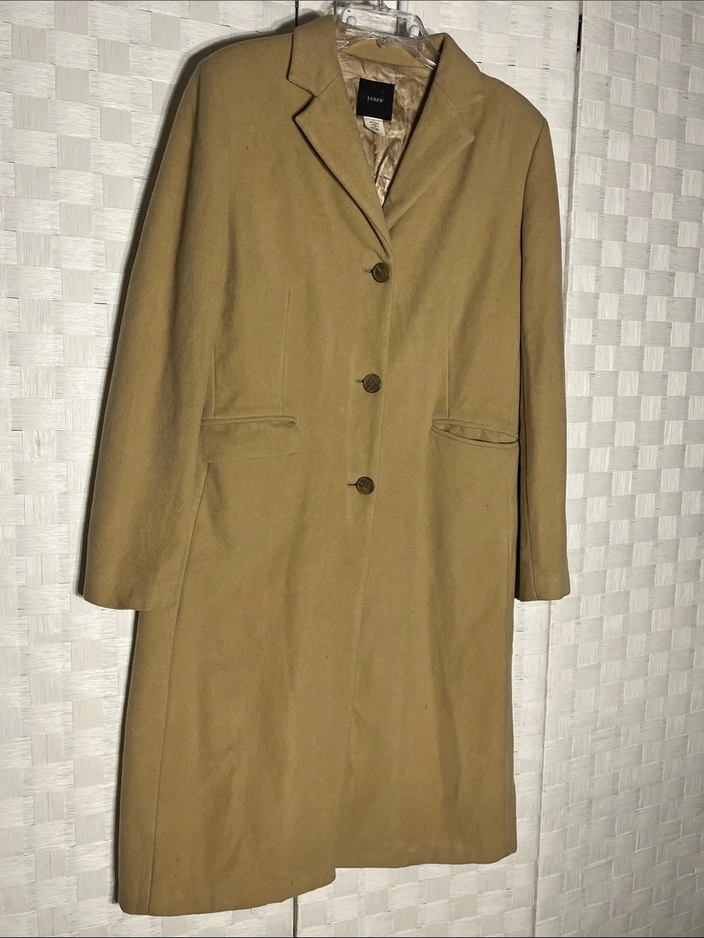 J. Crew Camel Wool Single-Breasted Coat - Picture 2 of 11